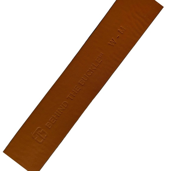 Behind the Buckle Black Leather Western Cowgirl Adjustable Belt Unisex 43:5” - Picture 4 of 6